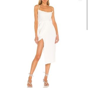 Michael Costello White Tessa Midi-Dress xRevolve